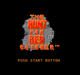 Hunt for Red October, The (Japan) Title Screen